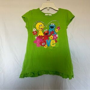 Green Sesame Street Kids T-Shirt 4t